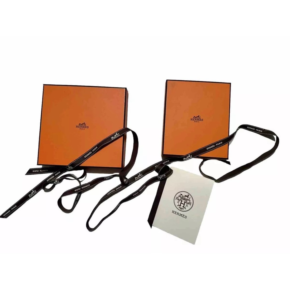 🆕 Authentic Hermès Gift Boxes, Tissue, Receipt Holder, Ribbons